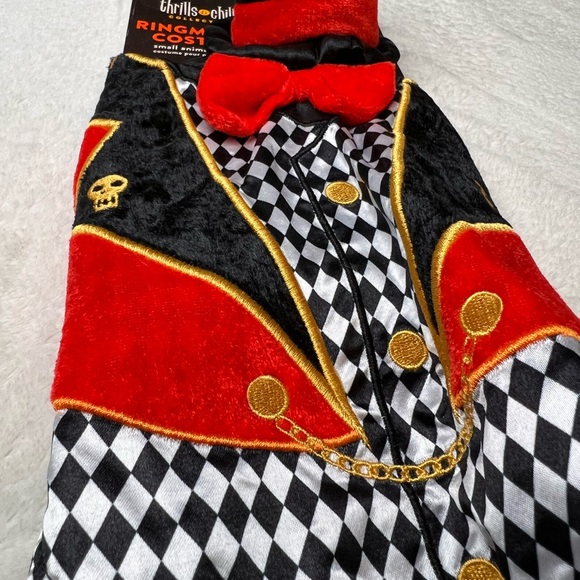 New Thrills & Chills Ringleader Halloween Costume for Small Animals and Pets - Picture 2 of 10